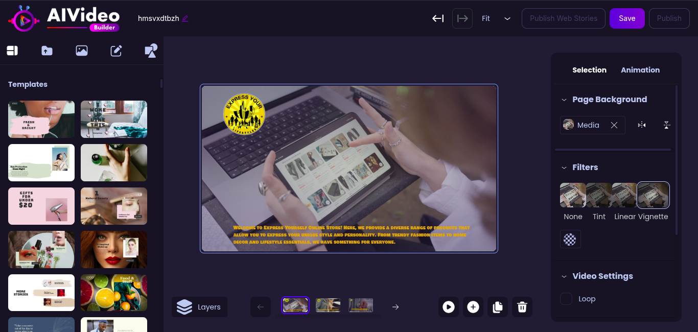 AI Voiceover Feature