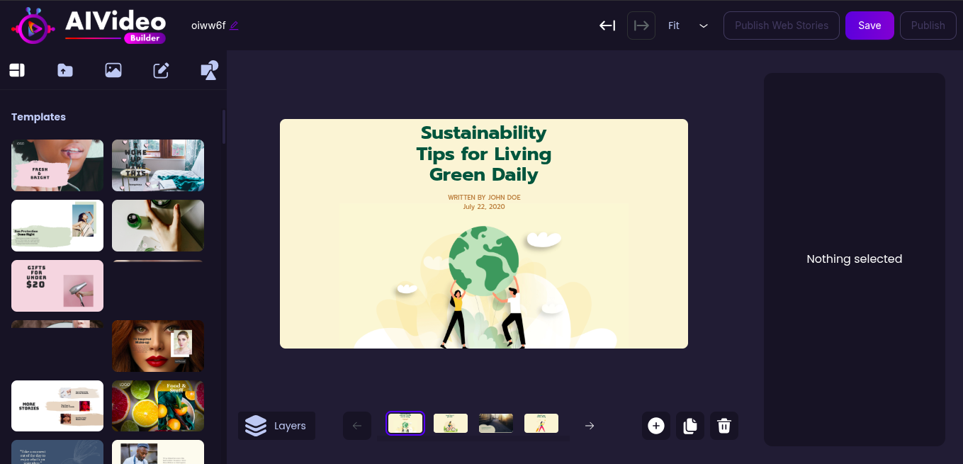Drag and Drop Editor Screenshot
